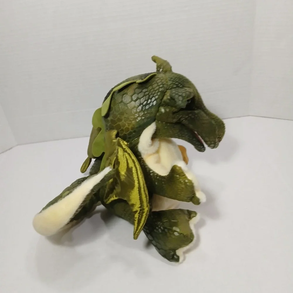 Folkmanis Folktales Green Baby Dragon Hand Puppet 10 Inches New NWT - Picture 5 of 6